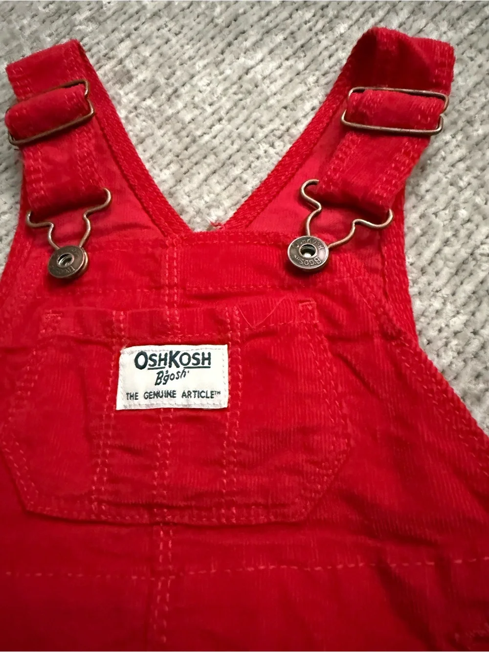 OshKosh Red Corduroy Jumper Dress 9 Months NWT‎ Holiday